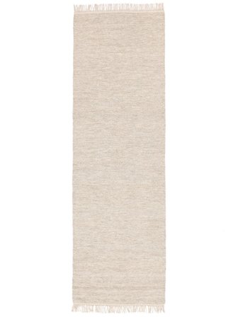Melange 80X250 Klein Beige Einfarbig Läufer Teppich