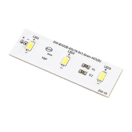 LED-ljuslist för kylskåp, ersättning för kylskåp ZBE2350HCA SW-BX02B, reservdel xh