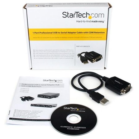 StarTech 1 Port Professional USB to Serial Adapter Cable with COM Retention - seriell adapter