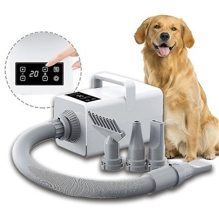 2200W Hundeføner med LED-skjerm, negative ioner og varmeapparat