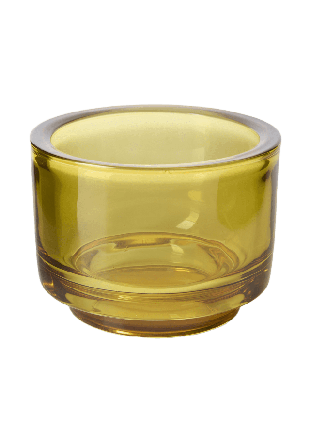 Åhléns Home Ljuslykta i glas MIKKO 7 cm Ljus & ljusstakar Gul ONESIZE