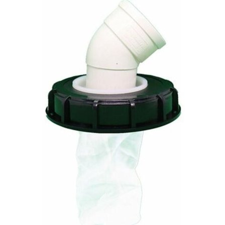 IBC-lock med nylonfilter, 1000L IBC-tankfilterlock, IBC-lock med ventil för IBC-regnvattenbehållare