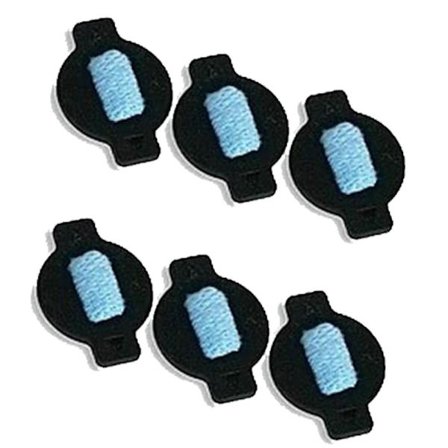 6 st Vattenwick Cap Kit För Braava 380 380t 320 Mint 4200 4205 5200 5200c Robot Ersättning Dammsugare