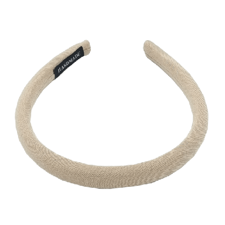 Complement Diadem 2 Cm Jersey Hårband Dam Beige