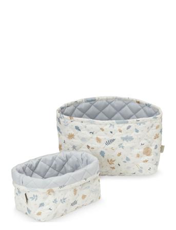 Quilted Storage Basket, Set Of Two Home Kids Decor Storage Storage Baskets Multi/mönstrad Cam Cam Copenhagen