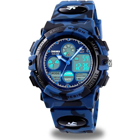Kids Digital Sport Watch, Boys Girls Waterproof Sports Outdoor Watches Children Casual Electronic Analog Quartz Wrist Watches With Alarm Stopwatch