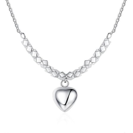 Härligt hjärthalsband, litet hjärthänge, litet guldhjärta, öppet hjärthalsband, utsökt guldhalsband för damer, present