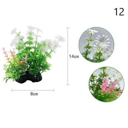 13 sorters artificiell akvariedekor s vatten ogräs prydnad Aquat