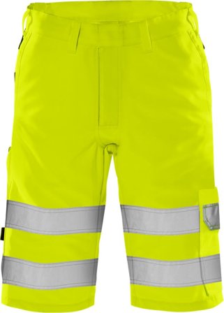Fristads Herr Varselshorts Green 2650 GPLU, klass 2, Varsel Gul