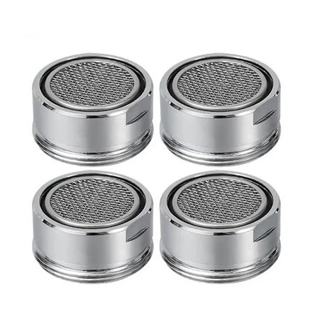 Robust messing vandbesparende vandhane belufter 24 mm gevind badeværelse hane boblere med udskiftelig filterdyse til daglig brug