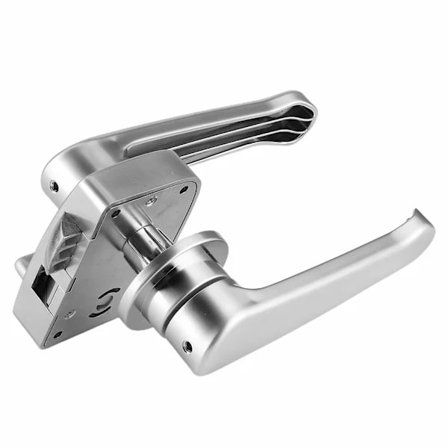 Dörrlås, Toalett Dörrlås Set Polerad Krom Badrumshandtag Knopp för Husbil Yacht