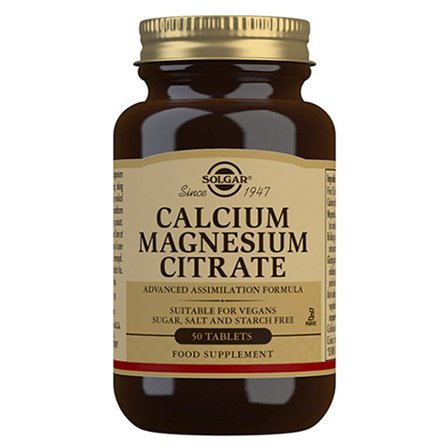 Solgar Calcium Magnesium Citrate 50 tabl., Helse & Madvarer, Mineraler, Kalk