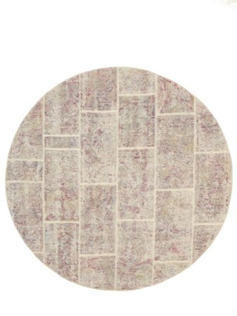 Tapis Persan Patchwork Ø 195 Rond (Laine, Perse/Iran)