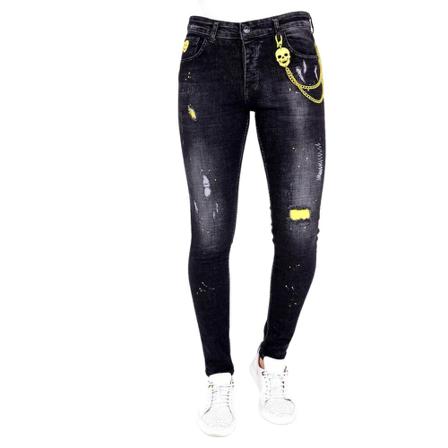 Local Fanatic - Jeans - Svart - Herr - Storlek: W38, Herr, Storlek: W38