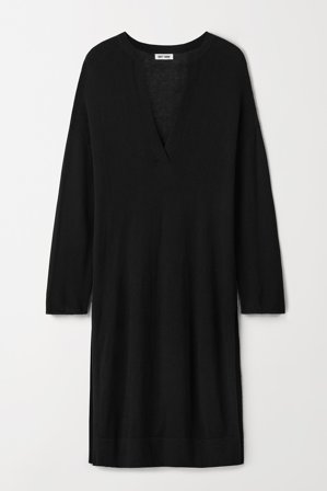 Soft Goat - Knit Kaftan - L - Black