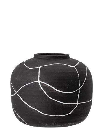 Niza Vase Home Decoration Vases Svart Bloomingville