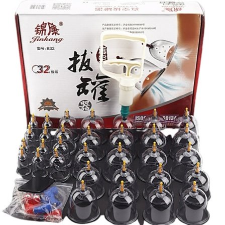 Professionel Vakuum Akupunktur Kopping Massager Terapi Dåser