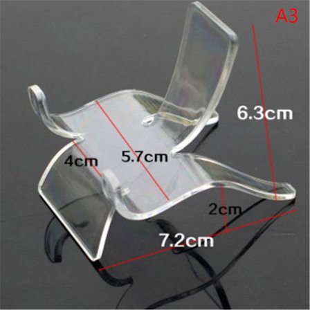 2stk akryl hyllesteiner Krystallklyngestativ Mineralprøve