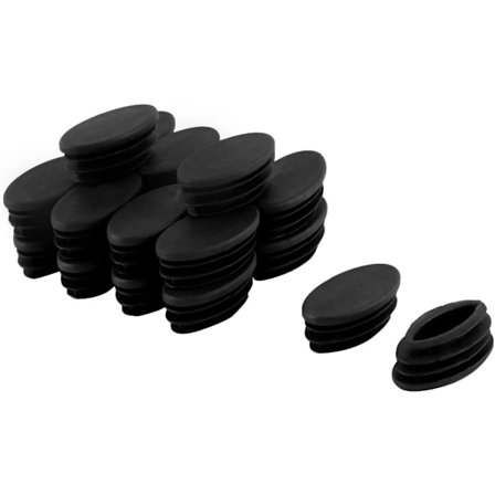 20 st Fotskydd Benrör Insats Bord Möbelbeskydd Oval Plast 20 x 40 mm