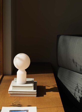 Yo oppladbar bordlampe small H27 - hvit