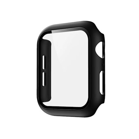 Stötdämpande Skal + Härdat Glas 2in1 till Apple Watch 49mm - Svart