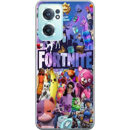 Yhteensopiva Puhelinkuori OnePlus Nord CE 2 5G Fortnite kollaasi Victory Royale hahmot skins aarteet värikäs Fortnite pelaamisen suunnittelu