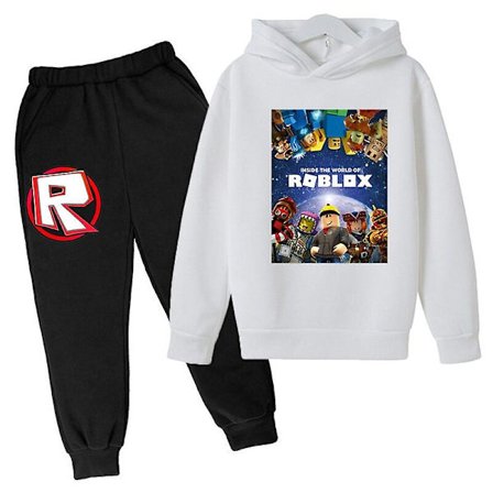 Set Robloxing Hoodie Gutter Jenter Høst Vinter Genser Klær Barn Langarmet Tegneserie Casual Hoodie 4-14 år gammel Bilde Farge7 W