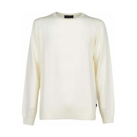 40Weft, Round-neck Knitwear Wit, Heren, Maat:XL