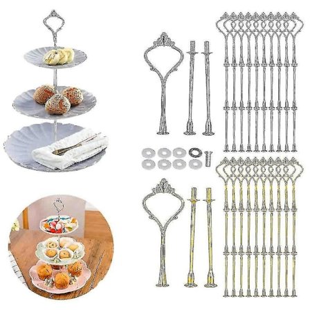 10 Sæt Kage Stand Beslag Kits Lagdelt Bakke Til 3 Lags Kage Stand Holder Hardware_Særlige gaver