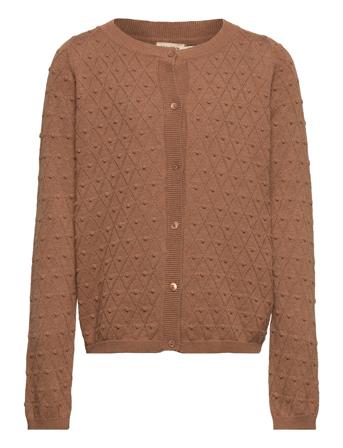 Tilda Strikkegenser Cardigan Brun MarMar Cph*Betinget Tilbud