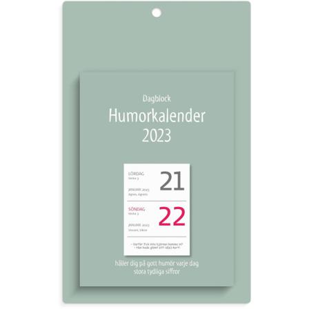 Kalender 2023 Väggplån Med Dagblock Humor Multifärg