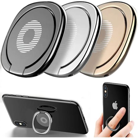 Pieces Mobiltelefon Ringholder, Ringholder, med 360 Graders Rotation, Ringholder, Kompatibel med Alle Smartphones