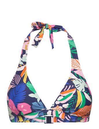 Beach Tops Wireless Swimwear Bikinis Bikini Tops Triangle Bikinitops Multi/mønstret Esprit Bodywear Women
