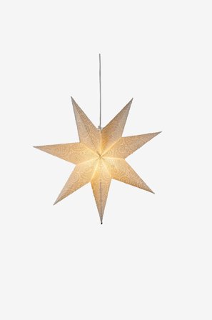 Konstsmide - Paperitähti roikkuu 80cm - Valkoinen - Valotähdet - - Homeroom