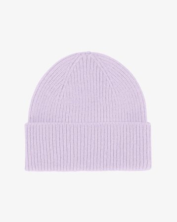 Merino Wool Beanie - Soft Lavender - Female - One Size