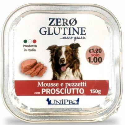 Unipro Zero Glutine Cane Con Prosciutto 150g