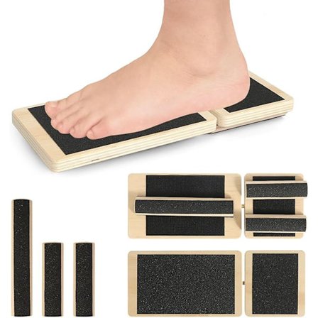Balance Board balancetræner fodtræner træ wobble board balance board til ankelstræk holdningskorrektion