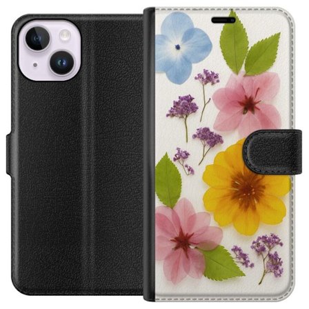 Yhteensopiva Lompakkokotelo Apple Apple iPhone 14 Painetut kukat