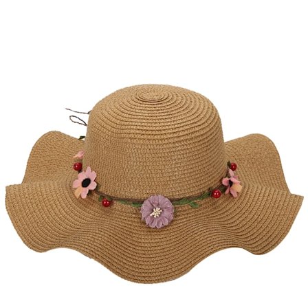 Dam stråhatt Bred brätte Beach Sun Cap