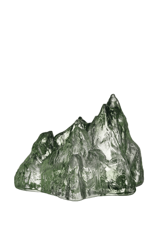Kosta Boda Ljuslykta The Rock Dekoration Grön H: 9.1cm