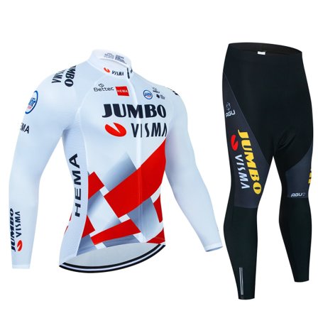 2023 JUMBO Pitk hihainen Py r ilypaita Set ruokalappu Housut Ropa Ciclismo Py r vaatteet MTB Py r paita Syksyn asu Miesten vaatteet Cycling suit M