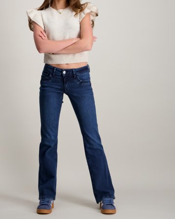 Gina Tricot Young Scandi low waist bootcut jeans Niebieski Jeansy Dziewczyna - Kids Brand Store