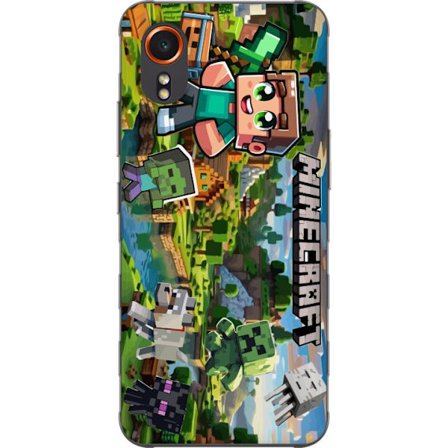 Kompatibel Mobilcover til Samsung Galaxy Xcover7 Lady Gaga The Fame sort-hvidt portræt med store solbriller i minimalistisk pop-æstetik