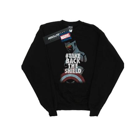 Marvel Girls Captain America Sam Wilson Ta tillbaka skölden Sw Black 9-11 Years