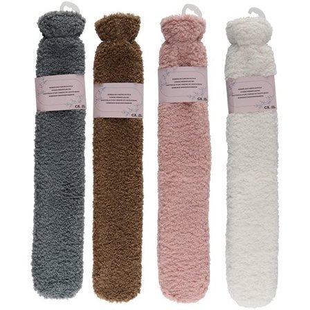 Fluffy varmedunk med ekstra langt design og blødt betræk