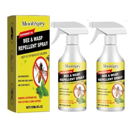 1-3 stk. Bi- og hvepseafvisende spray, hvepsespray med naturlige plantebaserede pebermynteolier, bispray