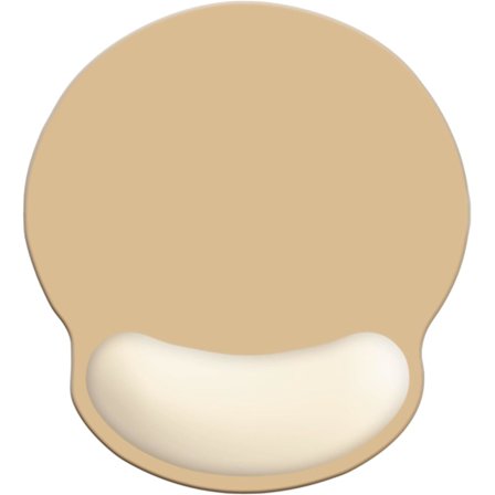 (Beige Skum) Håndledsstøtte Musemåtte, Ergonomisk Memory Skum Musemåtte 9x10in Skridsikker Gummibase Smertelindring Musemåtte