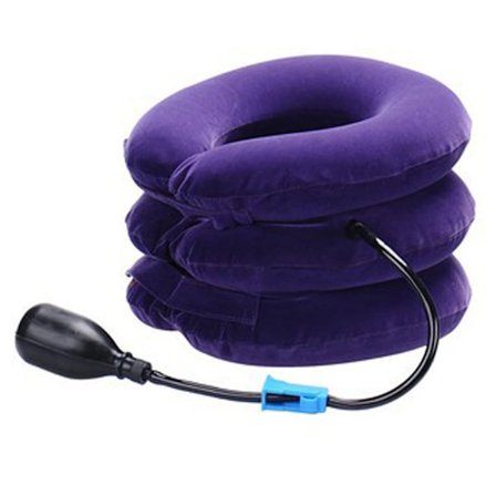 Oppustelig nakkestrækker støtte luft cervikal traktion hjem medicinsk udstyr ortopædisk massage pude krave smertelindring afslapning