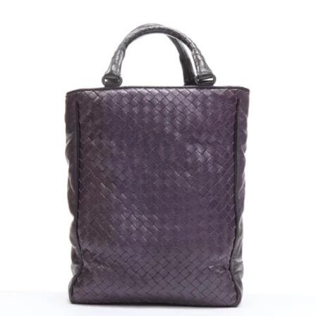 Bottega Veneta Vintage Pre-owned Læder hndtasker Lilla, Dame Vintage Tasker, Størrelse: ONE Size