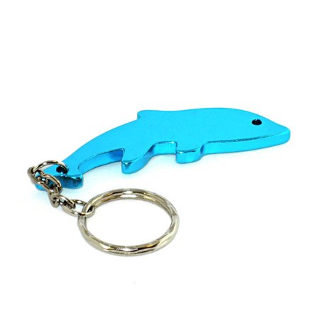 Nøglering - Flaskeåbner - Delfin - Turkis